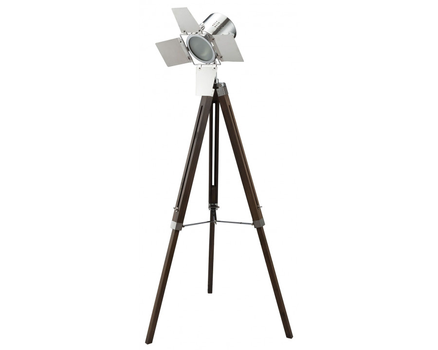 ACME - Hollywood Floor Lamp in Metal, Wood