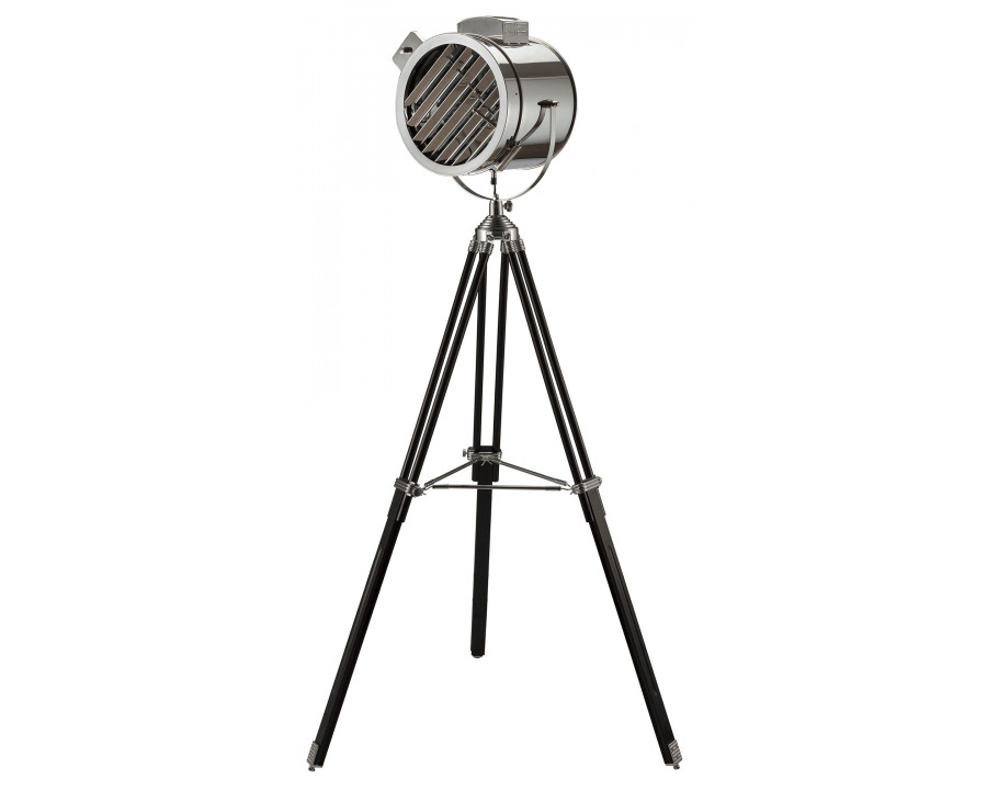 ACME - Cinema Floor Lamp in Black/Chrome