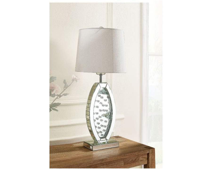 ACME - Nysa Table Lamp in Mirrored/Faux Crystals (40215)