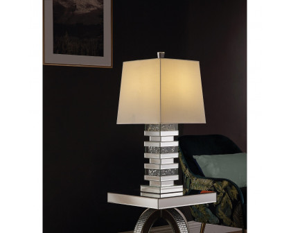 ACME - Noralie Table Lamp in Mirrored/Faux Diamonds (40242)