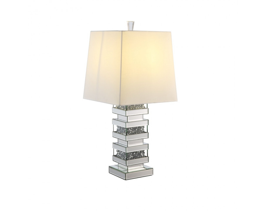 ACME - Noralie Table Lamp in Mirrored/Faux Diamonds (40242)