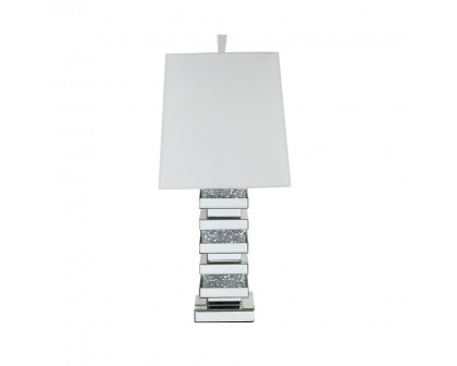 ACME - Noralie Table Lamp in Mirrored/Faux Diamonds (40242)