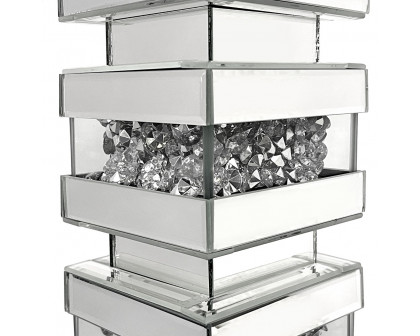 ACME - Noralie Table Lamp in Mirrored/Faux Diamonds (40242)