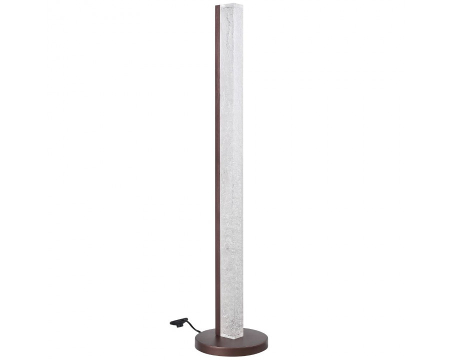 ACME - Vreni Floor Lamp in Clear/Brown