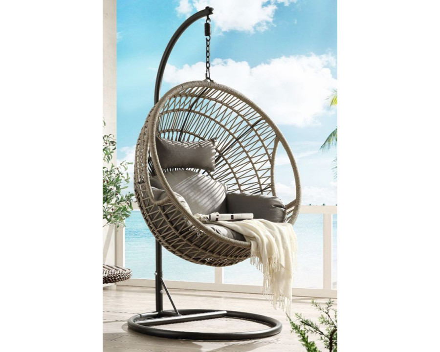 ACME - Vasant Hanging Chair in Beige/Rope