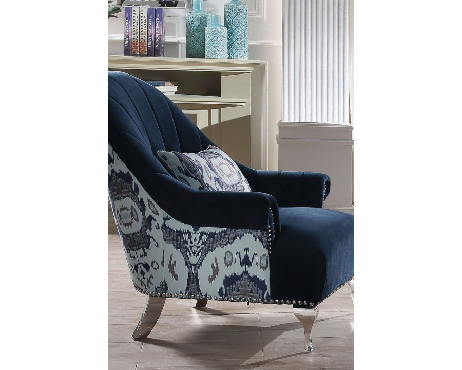 ACME - Jaborosa Chair with Pillow in Blue