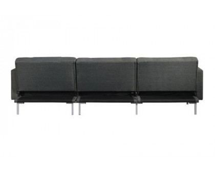 ACME - Duzzy Sectional Sofa in Dark Gray