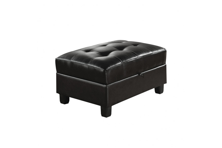 ACME™ Kiva Ottoman with Storage - Espresso Bonded Match