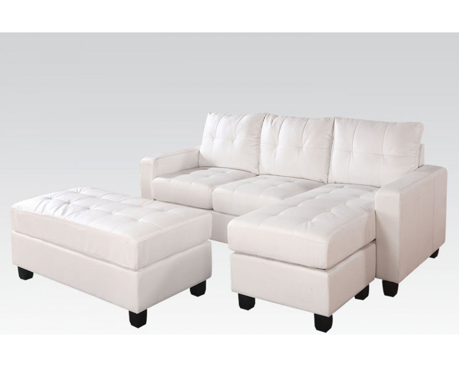 ACME - Lyssa Modern Reversible Sectional and Ottoman