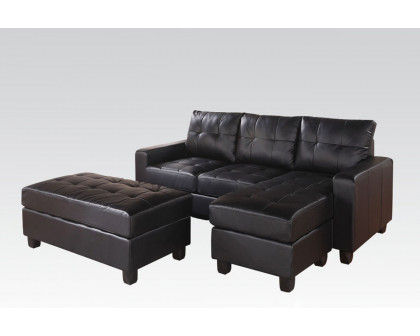 ACME - Lyssa Modern Reversible Sectional and Ottoman