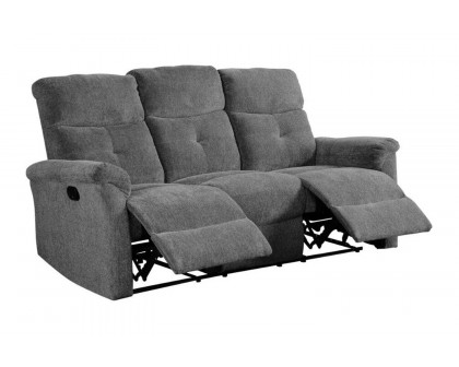 ACME - Treyton Motion Sofa in Gray Chenille