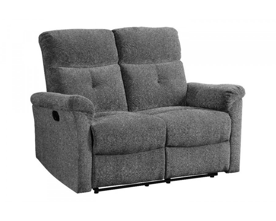 ACME - Treyton Motion Loveseat in Gray Chenille