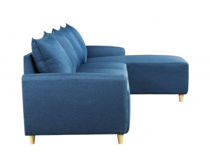 ACME Marcin Sectional Sofa - Blue Fabric