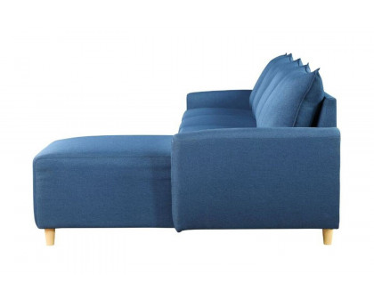 ACME Marcin Sectional Sofa - Blue Fabric