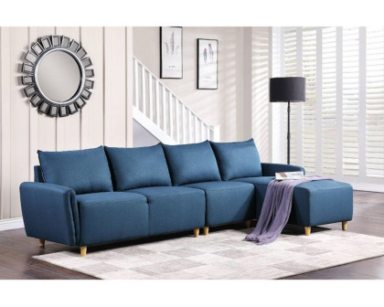 ACME Marcin Sectional Sofa - Blue Fabric