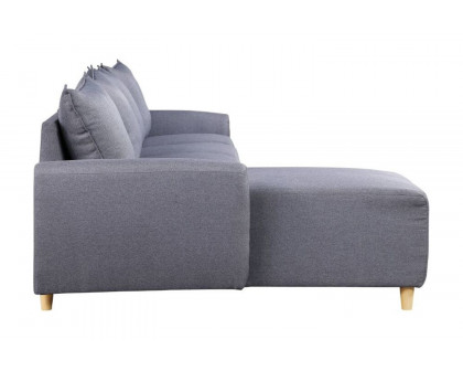 ACME Marcin Sectional Sofa - Gray Fabric