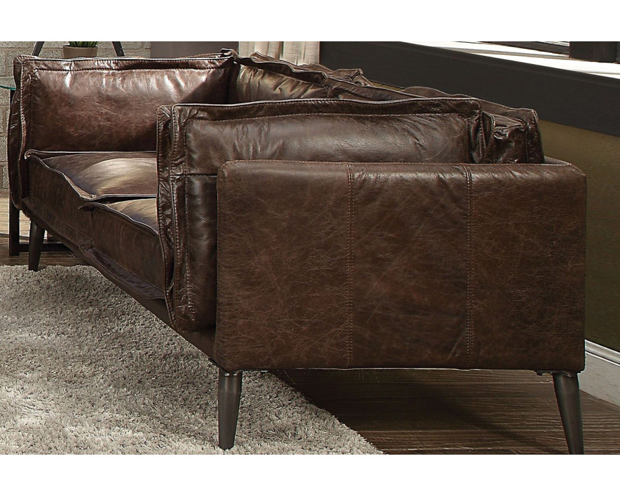 ACME - Porchester Loveseat in Distress Chocolate