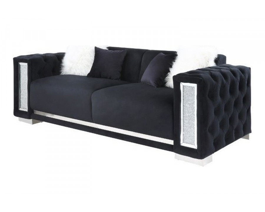 ACME - Trislar Sofa with 4 Pillows  (Same Lv01397) in Black