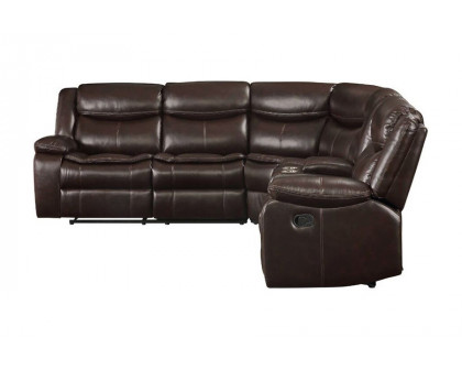 ACME Tavin Motion Sectional Sofa - Espresso Leather