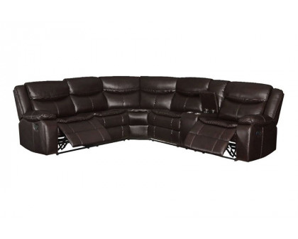 ACME Tavin Motion Sectional Sofa - Espresso Leather