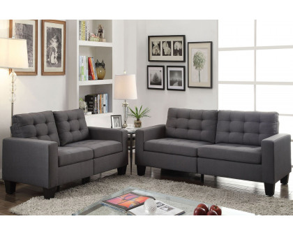 ACME - Earsom Loveseat in Gray