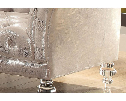 ACME - Dixie Sofa in Metallic Silver