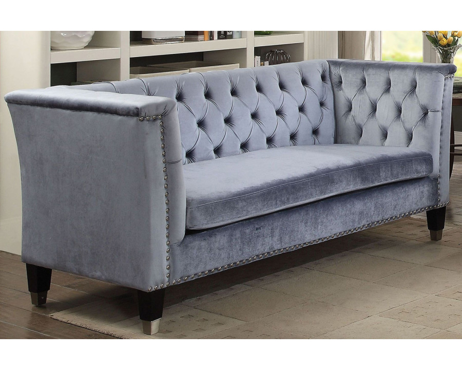 ACME - Honor Loveseat in Cadet Gray