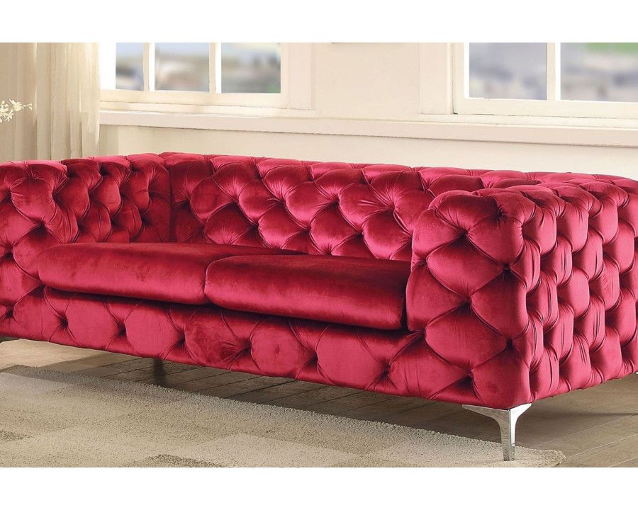 ACME - Adam Loveseat in Red