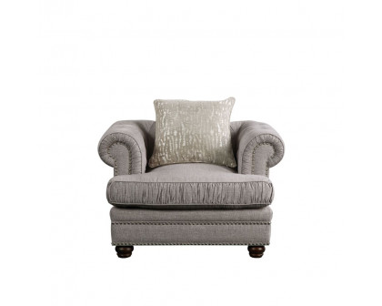 ACME - Gardenia Chair in Gray