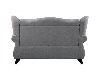 ACME - Hannes Loveseat with 2 Pillows in Gray