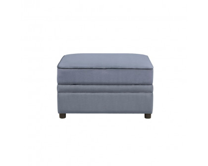 ACME - Bois II Ottoman with Storage in Gray Velvet