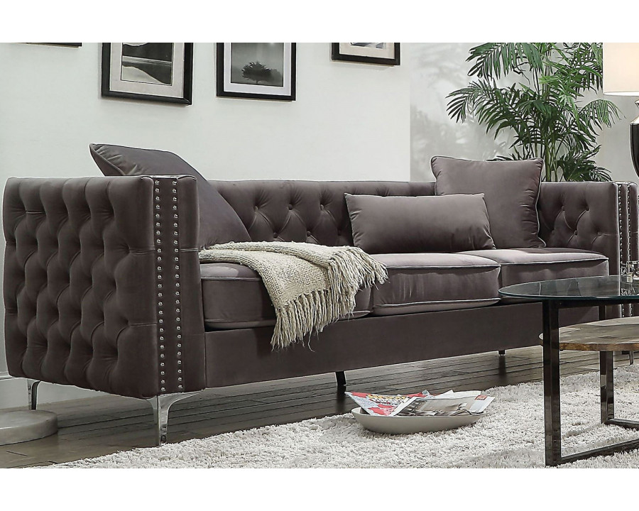 ACME - Gillian II Sofa in Dark Gray