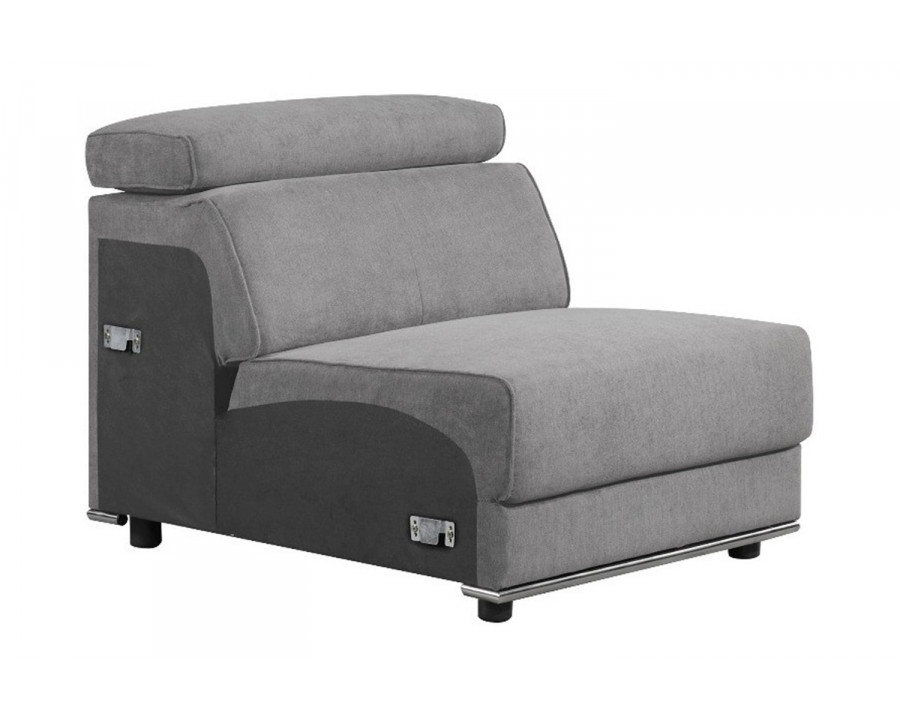 ACME - Alwin Modular Armless Chair in Dark Gray