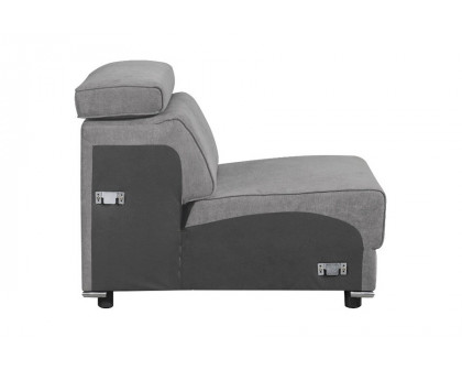 ACME - Alwin Modular Armless Chair in Dark Gray