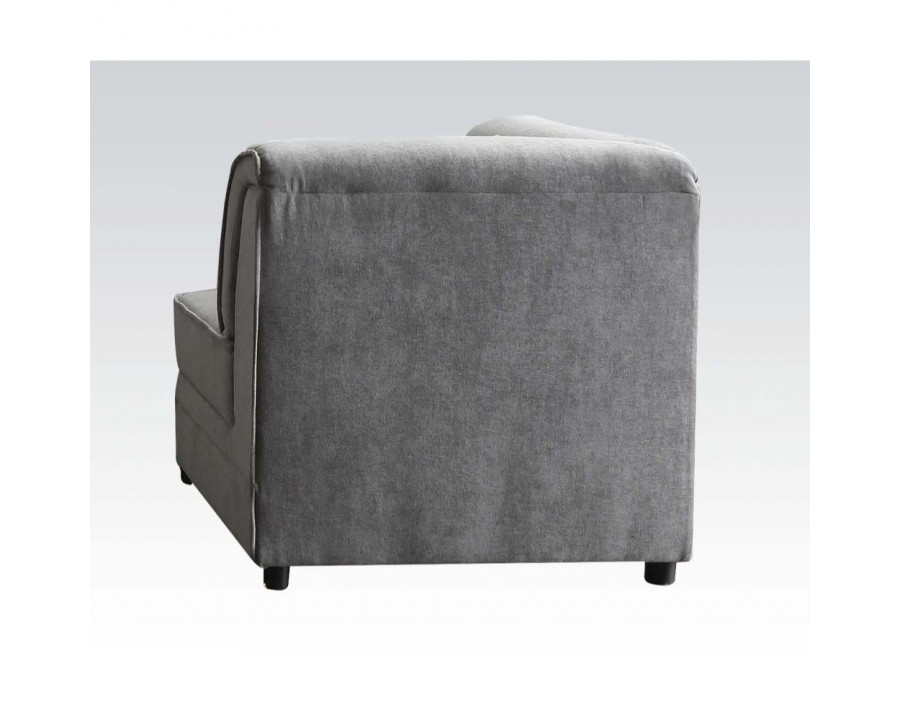 ACME Bois Modular Wedge with Pillow - Gray Velvet