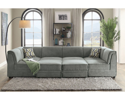 ACME - Bois Ottoman with Storage in Gray