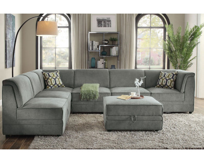 ACME - Bois Ottoman with Storage in Gray