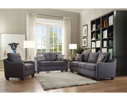 ACME Cleavon II Linen Sofa - Gray