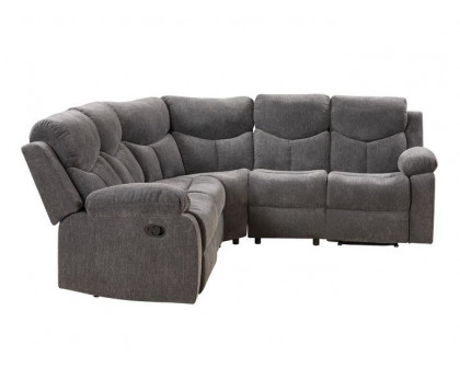 ACME - Kalen Motion Sectional Sofa in Gray Chenille