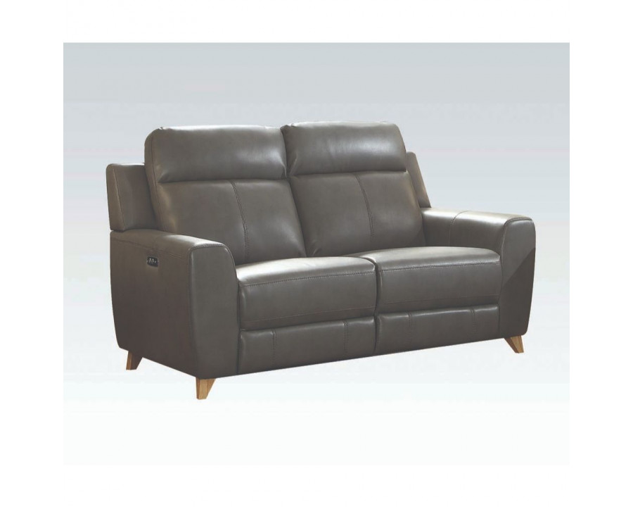 ACME - Cayden Loveseat in Gray-Aire Match