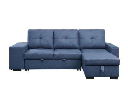 ACME - Strophios Sectional Sofa in Blue