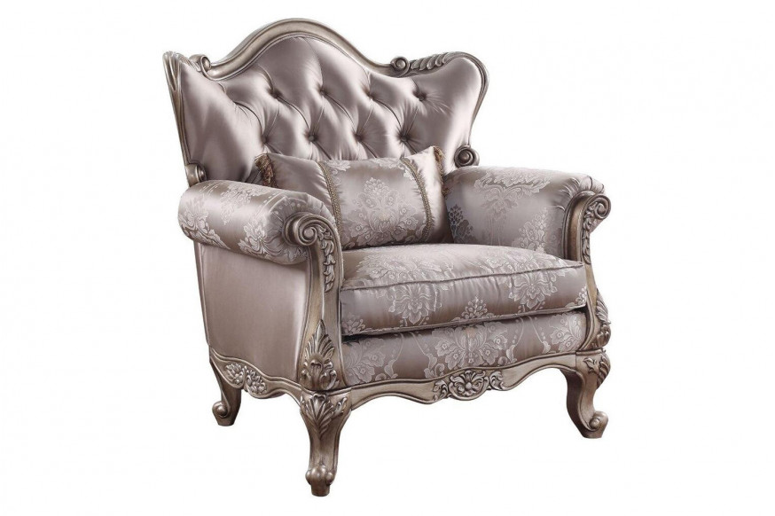 ACME™ Jayceon Chair with Pillow - Champagne