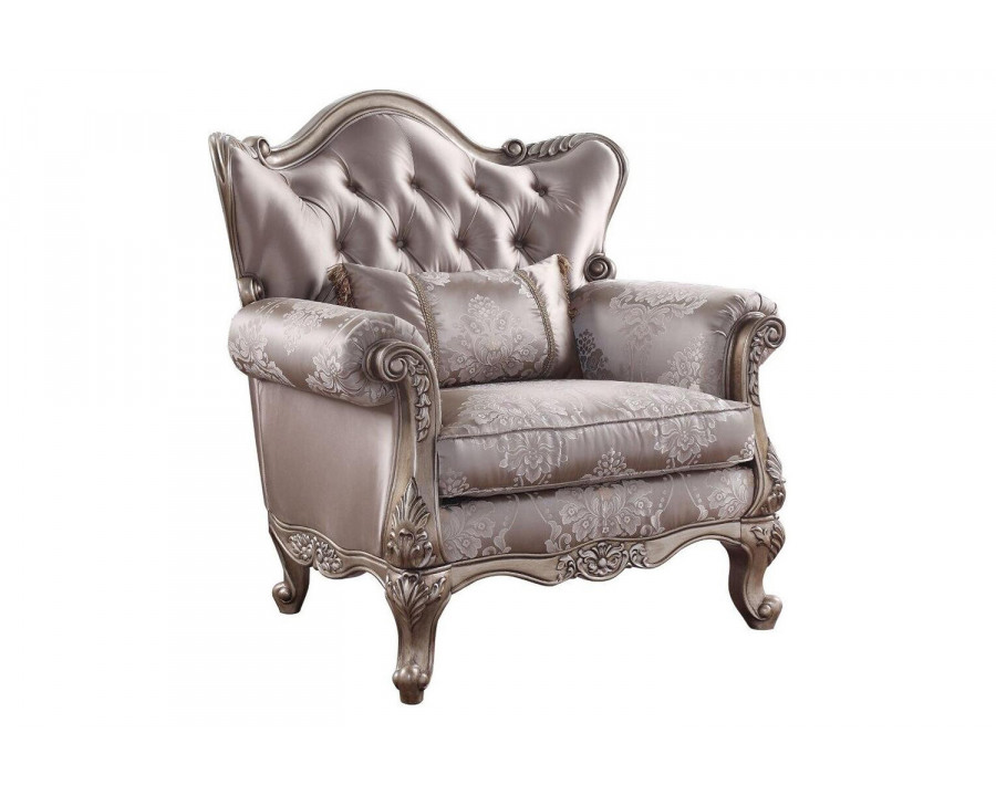 ACME - Jayceon Chair with Pillow in Champagne