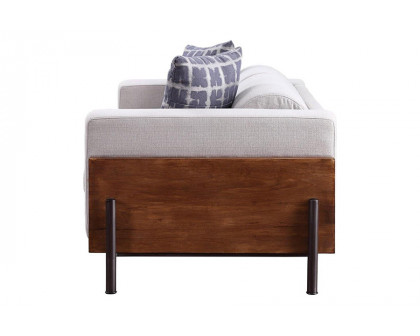 ACME - Pelton Sofa with 2 Pillows in Walnut