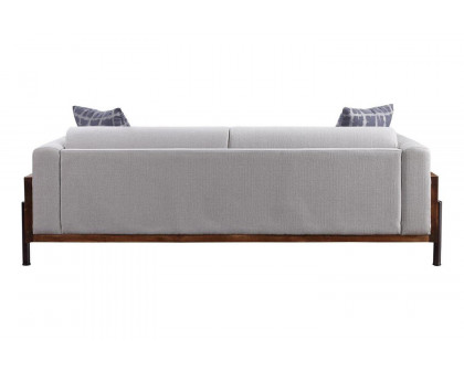 ACME - Pelton Sofa with 2 Pillows in Walnut