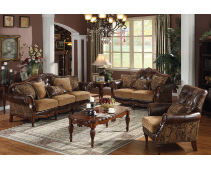 ACME - Dreena Sofa in Brown/Chenille Cherry