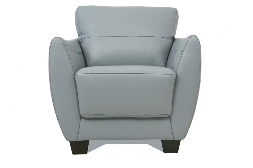 ACME™ Valeria Leather Accent Chair - Watery