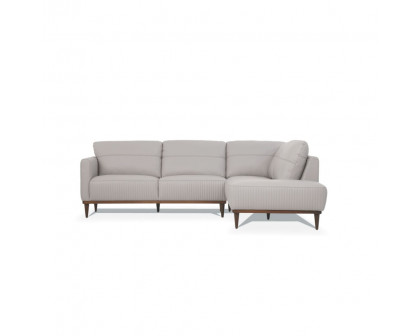 ACME Tampa Right Facing Sectional Sofa - Pearl Gray (54970)