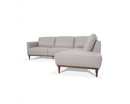 ACME Tampa Right Facing Sectional Sofa - Pearl Gray (54970)