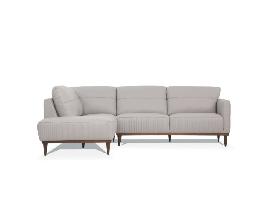 ACME Tampa Left Facing Sectional Sofa - Pearl Gray (54990)